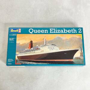 未組立　現状品　プラモデル　Revell　レーベル　Queen Elizabeth 2　クイーン・エリザベス２　1/1200　船　