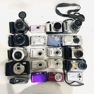 【R1214】デジタルカメラ デジカメ コンパクトカメラ 大量 まとめ売り FIJIFILM EXLIM KONICA CAMEDEIA CANON IXY FINEPIX LUMIX コンデジ