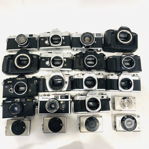 【R1215】CANON キヤノン キャノン フィルムカメラ コンパクトカメラ 大量 まとめ売り FT EOS 650 A-1 CANODATE IXY AV-1 AE-1 T50 他