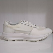 【未使用】YOAK◆HUGO　ローカットスニーカー/41(26.5ｃｍ)/WHITE/レザー_画像2