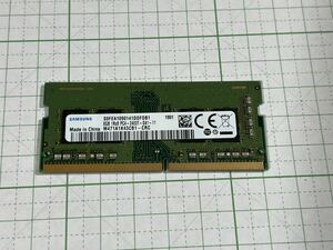  used ( operation not yet verification ) Samsung 1R×8 PC4-2400T-SA1-11 for laptop DDR4 8GB memory 1 sheets 