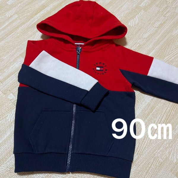 【美品】トミーヒルフィガー 裏起毛パーカー 92㎝