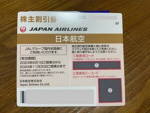 JAL 日本航空 株主優待券 1枚 国内 航空券 割引 24年11月末まで