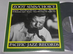 Choice/Zoot Sims（Pacific Jazz日本盤）