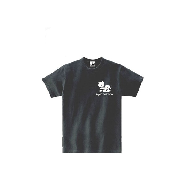 【パロディ黒S】5ozニャンバランス小1ポイントTシャツ面白いおもしろうけるネタプレゼント送料無料・新品