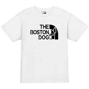 【パロディ白XL】5ozボストンテリア犬Tシャツ面白いおもしろうけるネタプレゼント送料無料・新品
