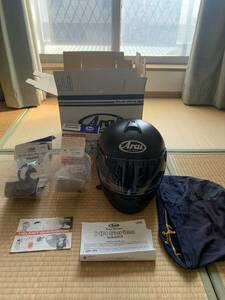 送料無料 　Arai　フルフェイス　ヘルメット　HR-INNOVATION フラットブラック　XL 61-62 ピンロック プロシェード スモークバイザー　２枚