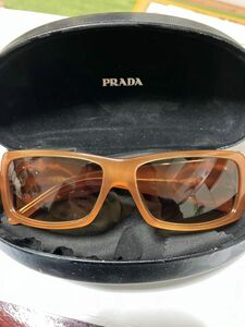 プラダ PRADA サングラス 眼鏡 ロゴ 57□14 ベージュ /レディース