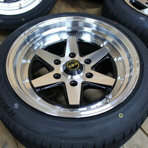 200系 ハイエース オーバーフェンダーサイズ 17インチ 8.5J+19 ファブレス XR-6ワイド 205/55R17 新品 タイヤ ホイール 4本SETの画像4