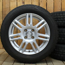 アクア ヤリス グレイス インサイト フィット シャトル マーチ等 15インチ 175/65R15 ダンロップ WM01 スタッドレスタイヤ ホイール 4本SET_画像1