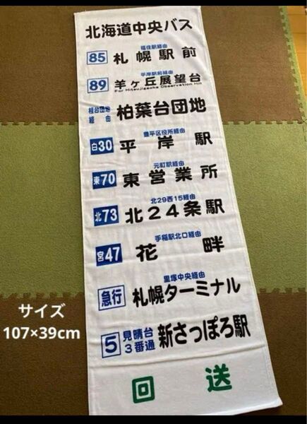絶版品 北海道 中央バス 方向幕タオル