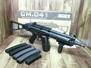 ☆訳有♪予備マグたくさん～お買得品♪セミ・フル～メカ作動ok♪CYMA MP5 RAS ハンドガード B&TストックVer 管理/278☆