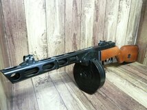 ☆ジャンク扱♪メカ作動ok～撃てます♪S&T PPSH-41 ペペーシャ 木ストリアルウッド フルメタル ブローバック電動ガン WWⅡ管理/R277☆_画像3