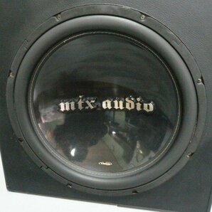 ☆ジャンク扱♪大口径♪爆音♪MAX1350W♪音出OK♪MTX TR55 15インチ ウーハー1発 自作？ボックス付 カーオーディオパーツ 重低音 管理/R292の画像3