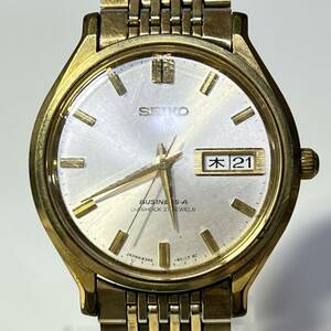 1円~【稼働品】SEIKO BUSINESS-A セイコー ビジネスエース 8346-8000 メンズ腕時計 AT 自動巻 デイデイト シルバー文字盤 G122747