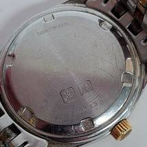 1円~【実動】ロンジン LONGINES Cal.L156.4 Ref.1647.10.156 クォーツ メンズ腕時計 ゴールド文字盤 ラウンド デイト 6石 3針 G142503_画像8