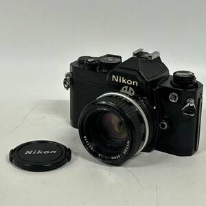 1円~【動作未確認】ニコン Nikon FM NIKKOR 50mm 1:1.8 一眼レフ フィルムカメラ ブラック 単焦点レンズ 標準レンズ G152371