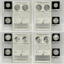 1円~【37点】THE HISTORY OF THE UNITED STATES SILVER COIN COLLECTION アメリカ銀貨 総重量約600g 1ドル 1/2ドル 1/4ドル ダイム G152567_画像4