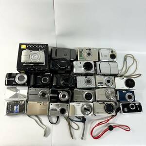 1円~【25点】コンパクトデジタルカメラ まとめ売り Nikon CASIO OLYMPUS Panasonic KYOCERA PENTAX FUJIFILM Canon 同梱不可 YT