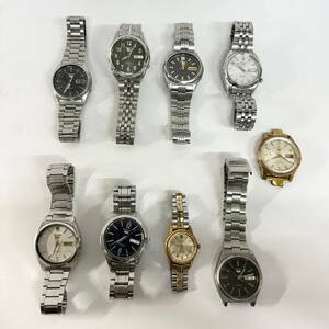 1円~【9点】セイコー SEIKO 腕時計 まとめ売り 5 ファイブ ファッション スポーツマチック 7S26-03W0/7009-876A 等 自動巻き 手巻き YT