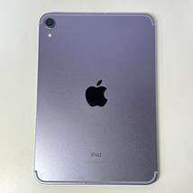 1円~【保証期間有】Apple iPad mini 8.3インチ 第6世代 Wi-Fi + Cellular 64GB 2021年秋モデル パープル MK8E3J/A A2568 ケース付 GK-70115_画像3