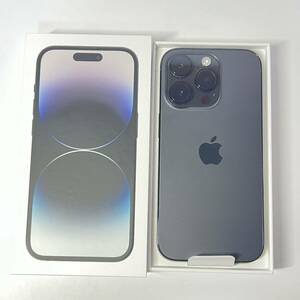 1円~【初期化済】Apple iPhone 14 Pro 512GB スペースブラック MQ1L3J/A SIMフリー ACロック解除済み バッテリー最大容量95% 箱付 GK-70115