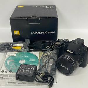 1円~【通電確認済】ニコン Nikon COOLPIX P510 NIKKOR 42× WIDE OPTICAL ZOOM ED VR 4.3-180mm 1:3-5.9 コンパクトデジタルカメラ G180008