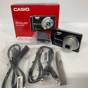 1円~【通電確認済】カシオ CASIO EXILM EX-Z28 26mm WIDE OPTICAL 5× f=4.7-23.5mm 1:2.8-6.5 コンパクトデジタルカメラ 付属品有 G152725