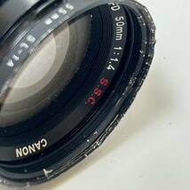 ★ 1円〜【動作未確認】 Canon キャノン AE-1 Black ブラック ボディ / レンズ CANON LENS NFD 50㎜ 1:1.4 フィルムカメラ YK_画像9