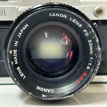 ★ 1円〜【動作未確認】 Canon キャノン AE-1 Black ブラック ボディ / レンズ CANON LENS NFD 50㎜ 1:1.4 フィルムカメラ YK_画像2