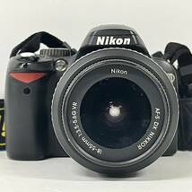 1円~【動作未確認】ニコン Nikon D60 AF-S DX NIKKOR 18-55mm 1:3.5-5.6G VR 55-200mm 1:4-5.6G ED デジタル一眼レフカメラ レンズ G152885_画像2