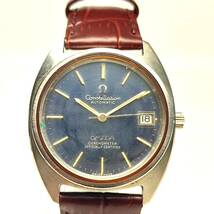 1円~【実動】オメガ OMEGA コンステレーション Constellation Cal.1011 Ref.168.0056 自動巻き メンズ腕時計 紺文字盤 デイト 23石 G152858_画像1