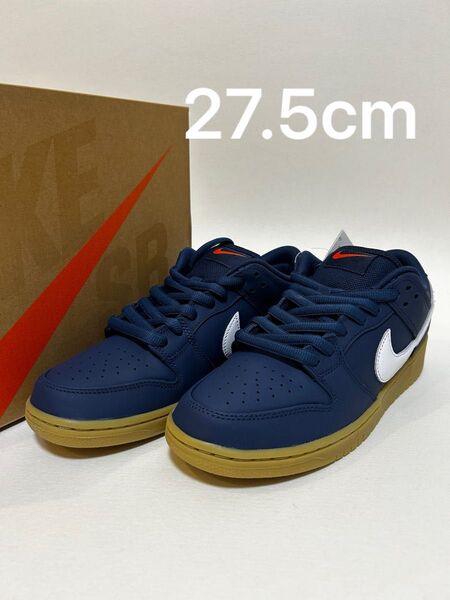 Nike SB Dunk Low Pro ISO Orange Label "Navy Gum"