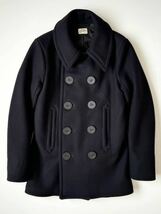 美品★THE REAL McCOY'S 13スター 10ボタン NAVAL CLOTHING Pコート 34 リアルマッコイズ ミリタリー ジャケット USN NAVY_画像1