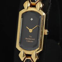 1円 The Blackdiamond Collection 1PD QZ 黒文字盤 2BJY レディース腕時計 OGH 3783000_画像1