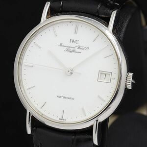 1円 IWC ポートフィノ 2493278 AT/自動巻 白文字盤 デイト 2ANT メンズ腕時計 KTR 6364600