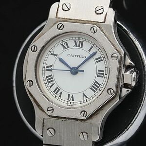 1円 カルティエ サントスオクタゴン 90605682 AT/自動巻き 白文字盤 メンズ腕時計 TCY 7718700 2OKT
