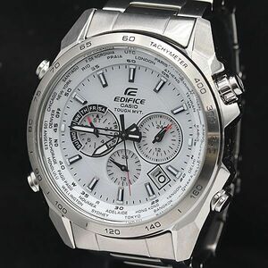 1円 カシオ エディフィス 電波ソーラー EQW-T610 クロノ デイト 白文字盤 2APT メンズ腕時計 JNM 5665000