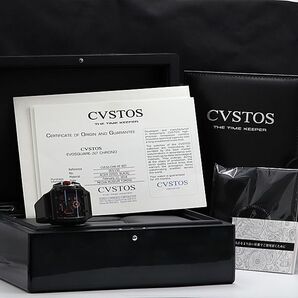 1円 ギャラ/箱付 クストス エヴォスクエア 003/150 AT 黒文字盤 CVE50-CHR-HF BST 2NBT メンズ腕時計 OGH 5200140の画像5