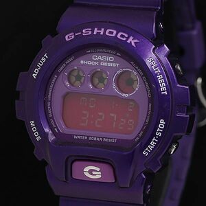1円 稼動 良品 カシオ G-SHOCK DW-6900CC QZ 紫 デジタル文字盤 メンズ腕時計 OGH 0023100 3ERT