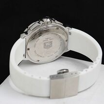 1円 稼働 良品 タグホイヤー フォーミュラ1 CAH1211 QZ 白文字盤 クロノ メンズ腕時計 OGH 5705700 3NBT_画像4