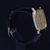 1円 オメガ デヴィル アイボリー文字盤 プッシュ式 QZ メンズ腕時計 NSY 0034100 3ERT_画像2