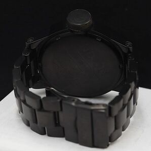 1円 稼働 良品 ニクソン 14L ブラック文字盤 デイト QZ レフトハンドモデル メンズ腕時計 NSY 2000000 3NBG2の画像4