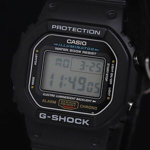 1円 保/箱付 稼動 美品 カシオ Gショック DW-5600E QZ デジタル文字盤 トリプルカレンダー メンズ腕時計 OGI 2000000 3NBG2