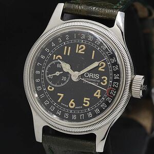 1 иен работа Oris 7462 черный циферблат 27 камень Date smosekoAT/ самозаводящиеся часы мужские наручные часы NSY 2000000 3NBG2