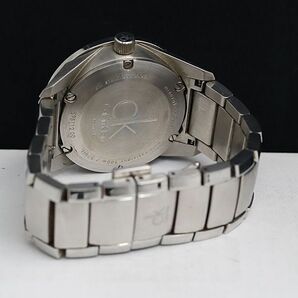 1円 カルバンクライン K9511200 QZ 黒文字盤 デイト メンズ腕時計 OGI 8464000 3ERYの画像4