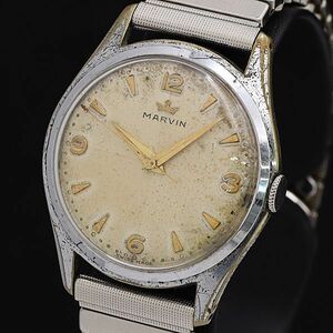 1 jpy operation ma- vi n hand winding beige group face men's wristwatch KTR 3856000 3BJY