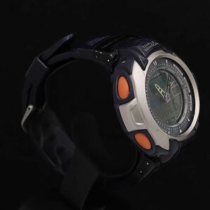 1円 稼動 カシオ プロトレック トリプルセンサー PRG-60J ソーラー デジアナ メンズ腕時計 KTR 2213000 3PRYの画像2
