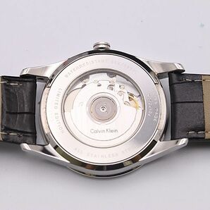 1円 稼働 カルバンクライン K2224102 AT/自動巻 ブラック文字盤 メンズ腕時計 NSY 0165000 3BJTの画像3