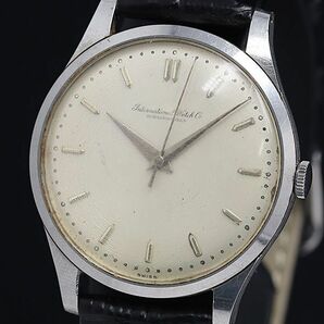 1円 稼働 IWC 手巻き シャンパン文字盤 メンズ腕時計 OGI 5537400 3NBTの画像1